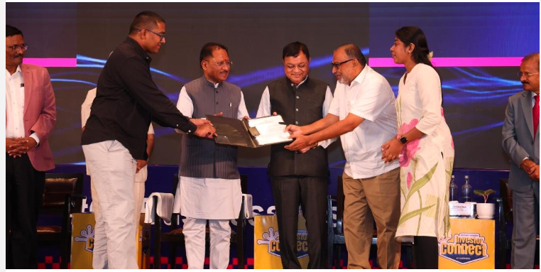 छत्तीसगढ़ में निवेश की नई उड़ान: हैदराबाद इन्वेस्टर कनेक्ट में ₹9,580 करोड़ के निवेश प्रस्ताव, 7,800 से अधिक रोजगार के अवसर