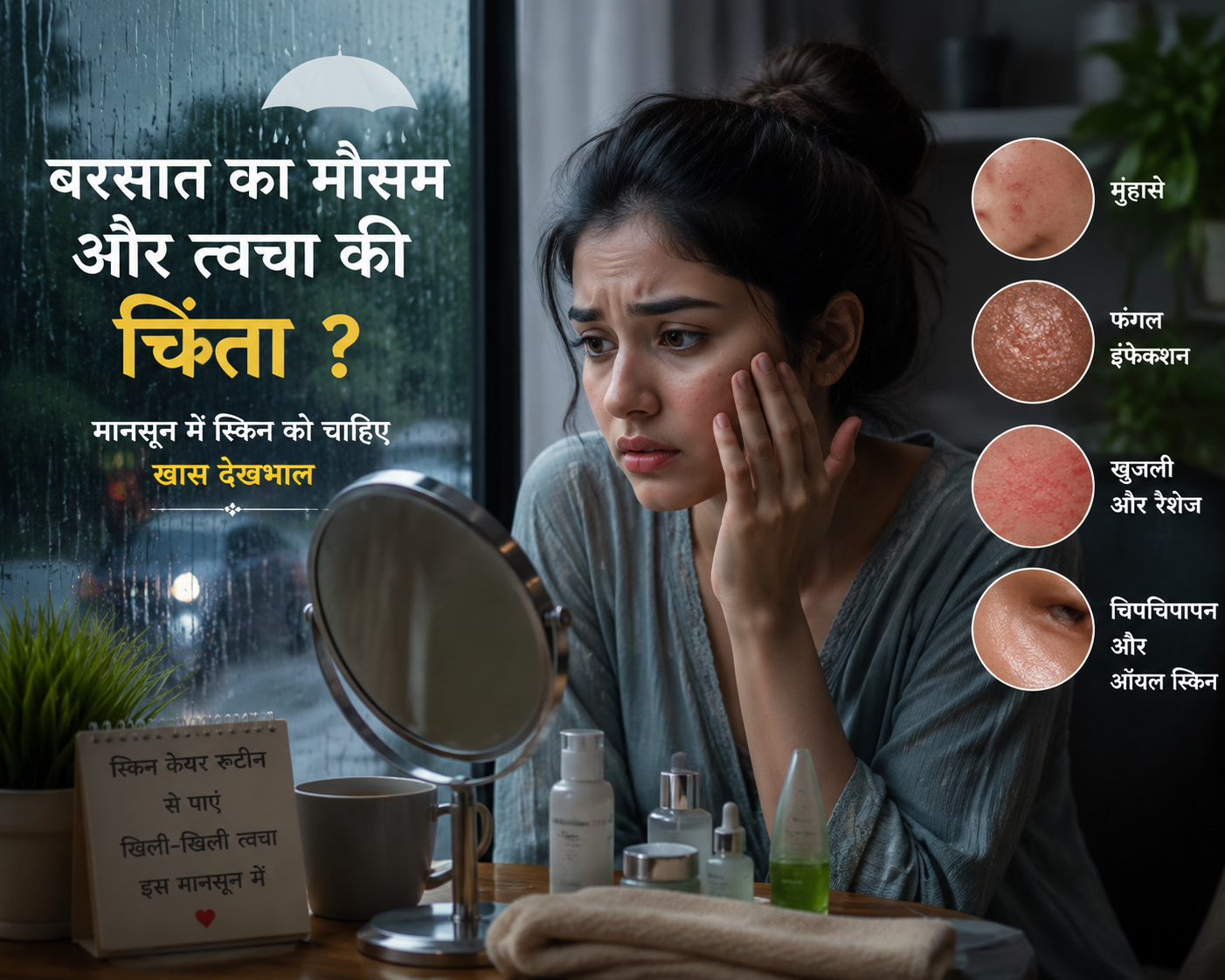 बरसात मं त्वचा के देखभाल: मानसून मं स्किन ला स्वस्थ अऊ चमकदार रखे बर एक्सपर्ट के 8 जरूरी सलाह