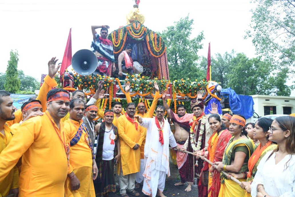 बालकोनगर में 45वीं भगवान जगन्नाथ रथयात्रा श्रद्धा और उल्लास के साथ निकली, हजारों श्रद्धालु बने आस्था के साक्षी