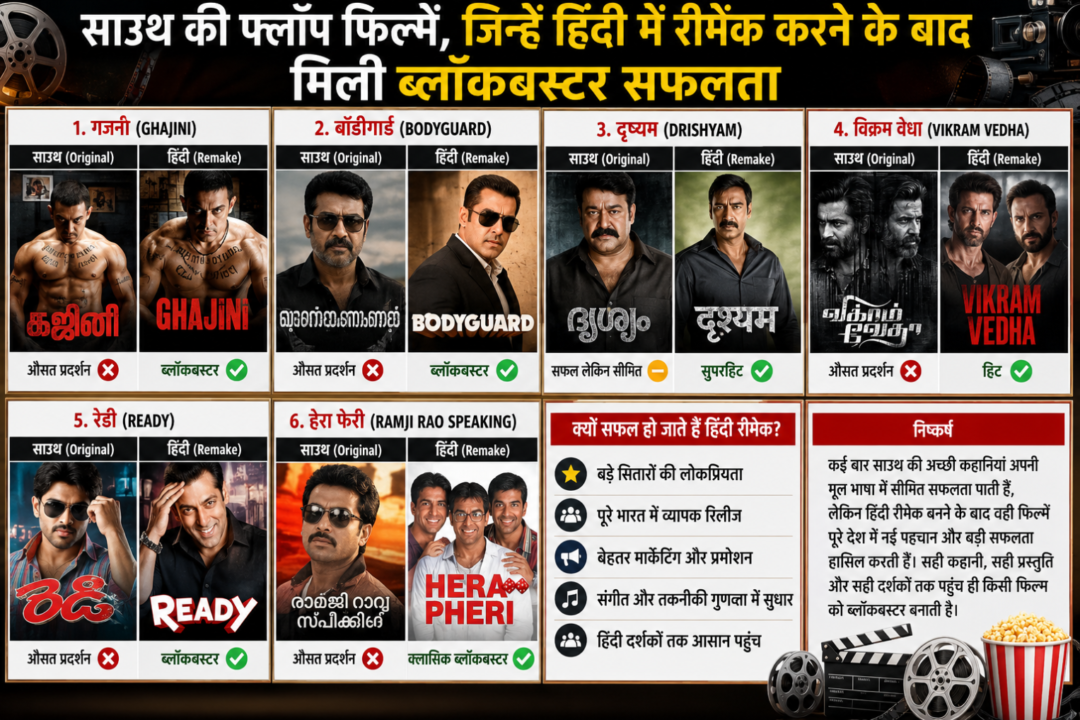 साउथ की फ्लॉप फिल्में, जिन्हें हिंदी में रीमेक करने के बाद मिली ब्लॉकबस्टर सफलता |