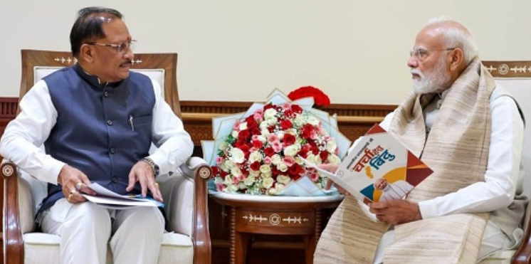 पीएम मोदी ले मुख्यमंत्री विष्णुदेव साय के मुलाकात, बस्तर के कायाकल्प संग छत्तीसगढ़ के विकास बर तीन बड़े प्रस्ताव ऊपर चर्चा