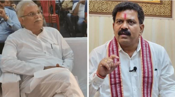 पीएम आवास योजना पर छत्तीसगढ़ में सियासी संग्राम: विजय शर्मा की बहस की चुनौती भूपेश बघेल ने स्वीकार की, बोले—समय और जगह तय करें